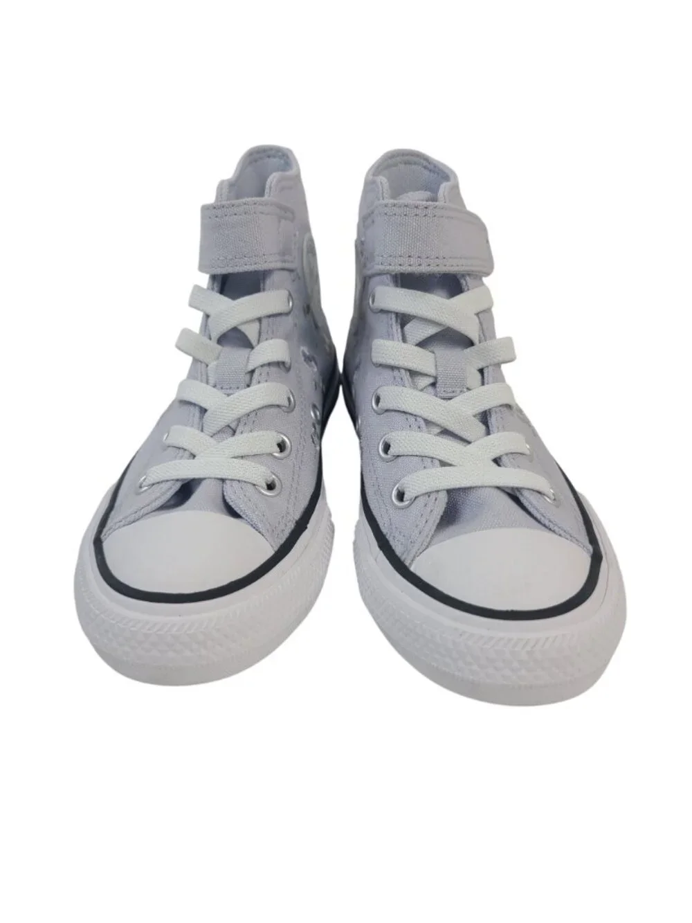 NEW Converse All Star Youth High-Top Sneakers Embroidered Floral Lavender Sz 13